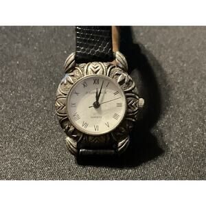 Vintage Judith Jack Watch w/ Leather Band (Parts or repair)